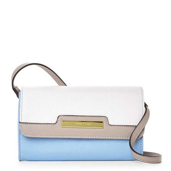 Anne Klein White and Blue Women's Bag - Picture 1 of 7